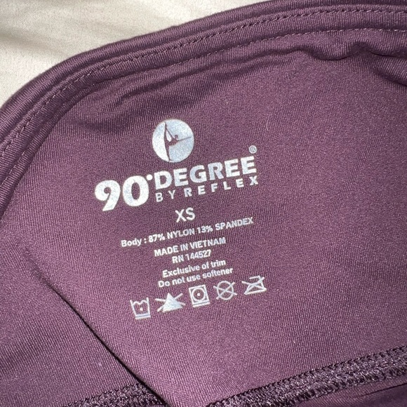 90 Degree Burgundy/purple leggings - Picture 3 of 4